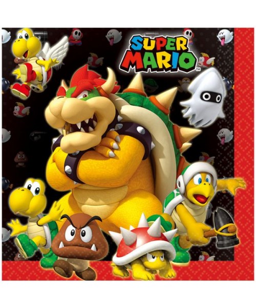 TOVAGLIOLI 33X33CM SUPERMARIO PZ.20