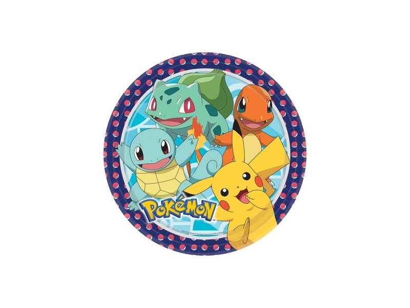 PIATTO CM. 18 PZ. 8 POKEMON