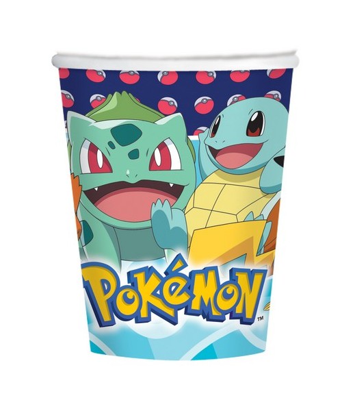 BICCHIERE PZ. 8 POKEMON 266ML