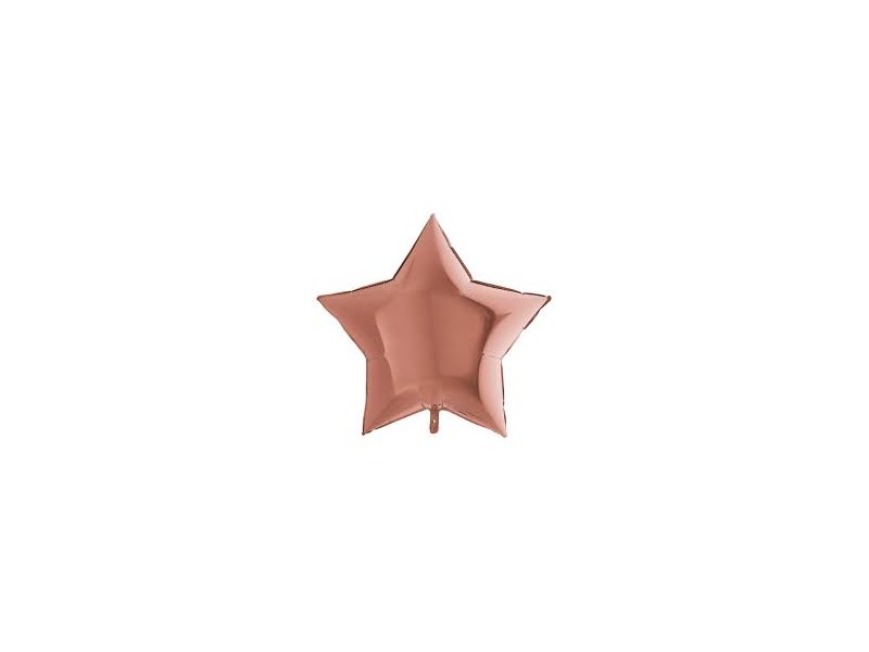 PALLONE STELLA MYLAR 18" ROSE GOLD