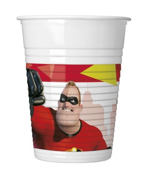 BICCHIERE 200ML 8PZ INCREDIBLES 2 2