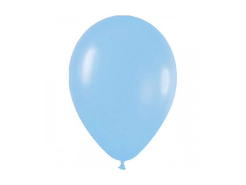 PALLONCINO 5" AZZURRO PERL.100PZ