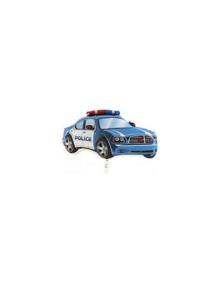 S/SHAPE POLICE CAR BLU CM90/36"