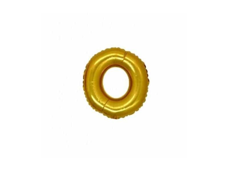 NUMERO MYLAR MINI ORO "0" CM.18