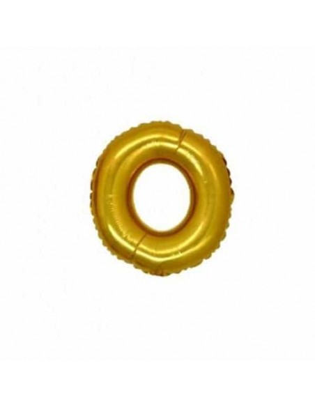 NUMERO MYLAR MINI ORO "0" CM.18