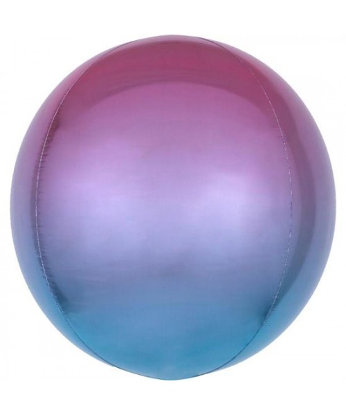 MYLAR OMBRE' ORBZ PURPLE & BLUE 1PZ