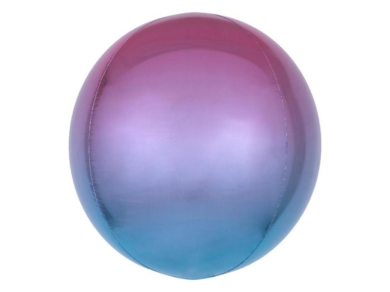 MYLAR OMBRE' ORBZ PURPLE & BLUE 1PZ