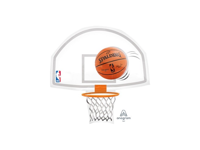 S/SHAPE MYLAR 66 x 66CM SPALDING BASKET