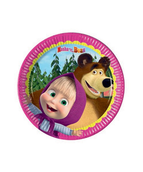 PIATTO CM. 20  PZ. 8 MASHA E ORSO 2