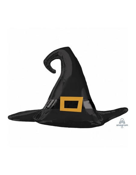 S/SHAPE SATIN BLACK WITC HAT 99X68CM