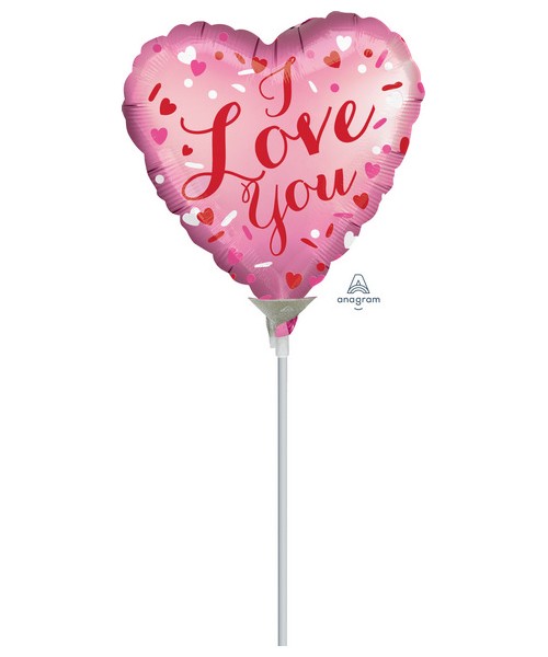 PALLONE 9" 23CM SATIN LOVE YOU BALLOON