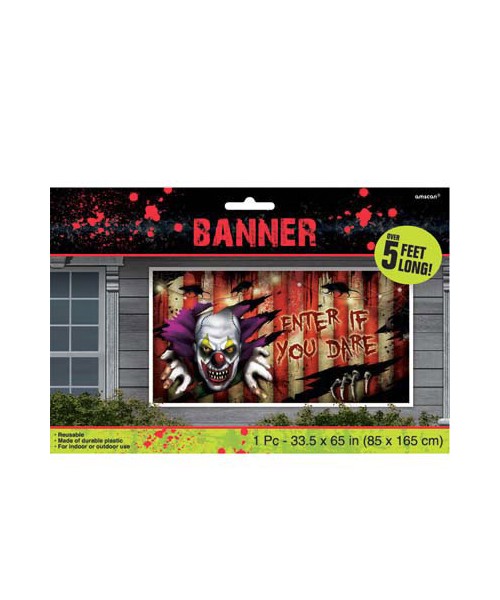 BANNER PLASTICA ORIZZONTALE HORROR