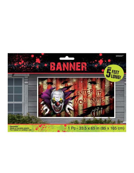 BANNER PLASTICA ORIZZONTALE HORROR