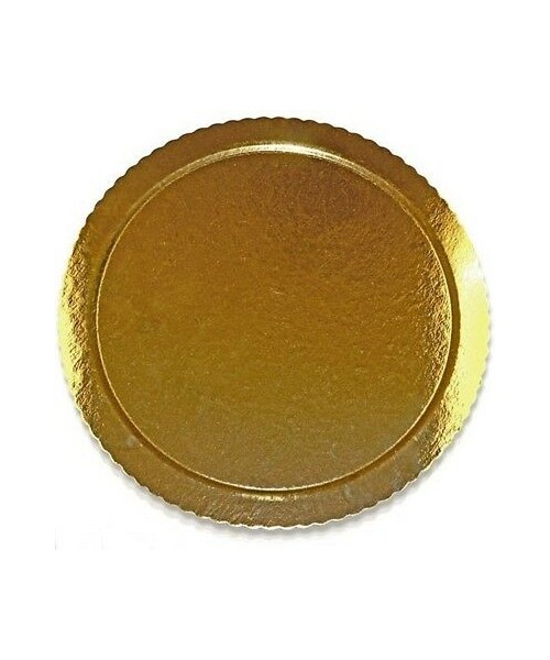 PIATTO SOTTOTORTA ORO C/SMERLO 32 CM