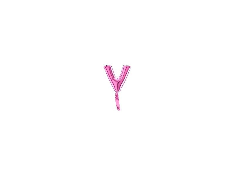 LETTERA MYLAR "V" FUXIA 18CM