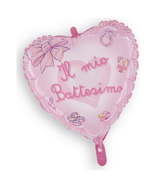MYLAR BIG CM.80 BATTESIMO ROSA 2