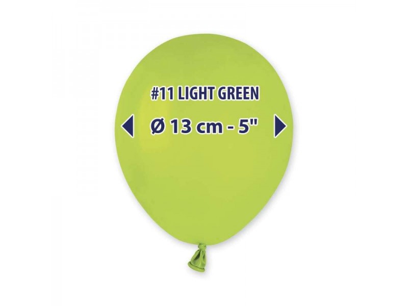 PALLONI LATTECE 5" PZ.100 VERDE CH.