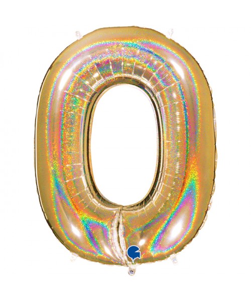 PALLONE N. 0 GLITTER GOLD 102CM