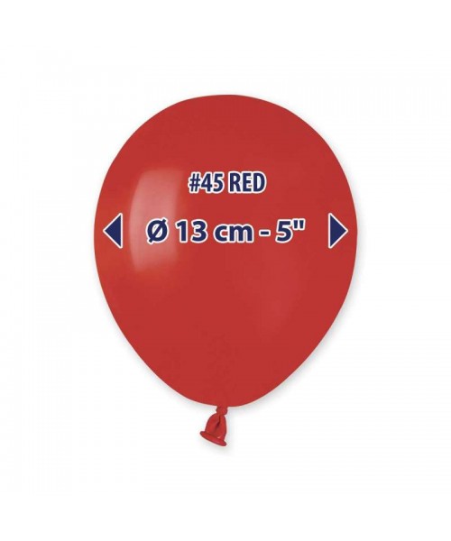 PALLONI LATTECE 5" PZ.100 ROSSO