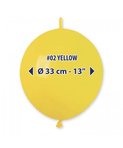 PALLONI LATTICE 13" LINK PAST.GIALLO 100PZ