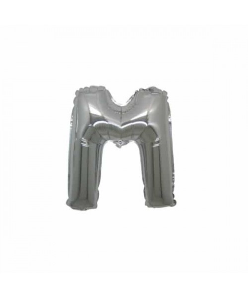 LETTERA MINI "M" ARGENTO CM.18