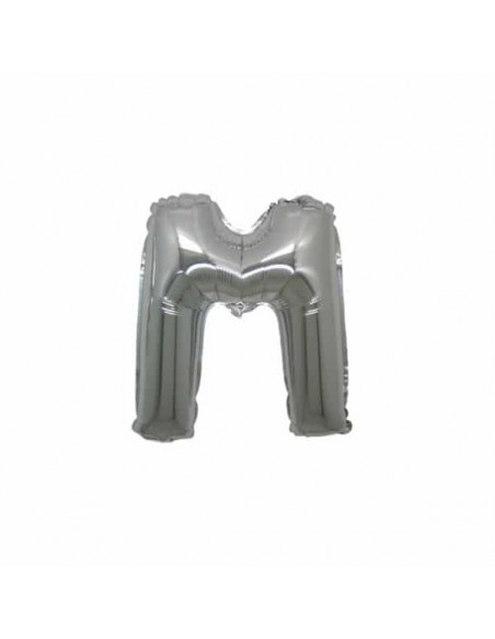 LETTERA MINI "M" ARGENTO CM.18