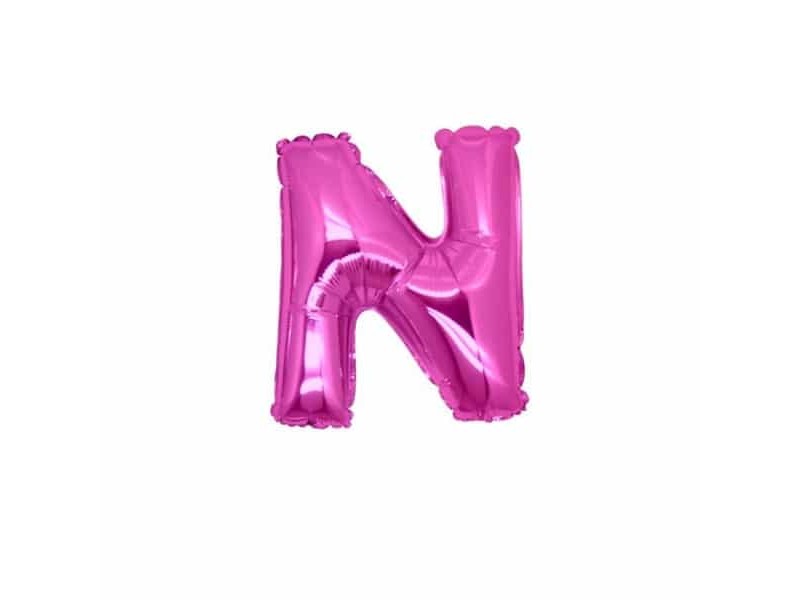 LETTERA MINI "N" FUXIA CM.18