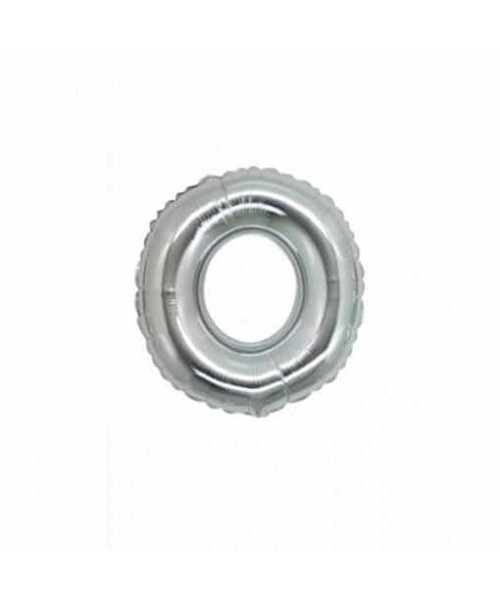 NUMERO MYLAR MINI ZERO SILVER CM.18