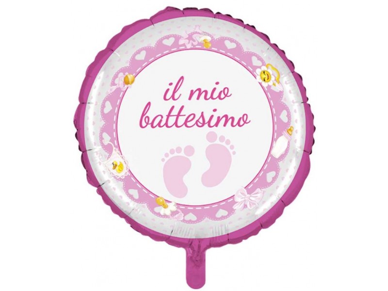 MINISHAPE NEW BATTESIMO ROSA 9"