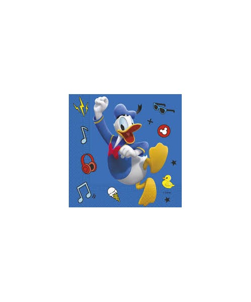 TOVAGLIOLO 33X33CM 20PZ MICKEY PALS AT PLAY