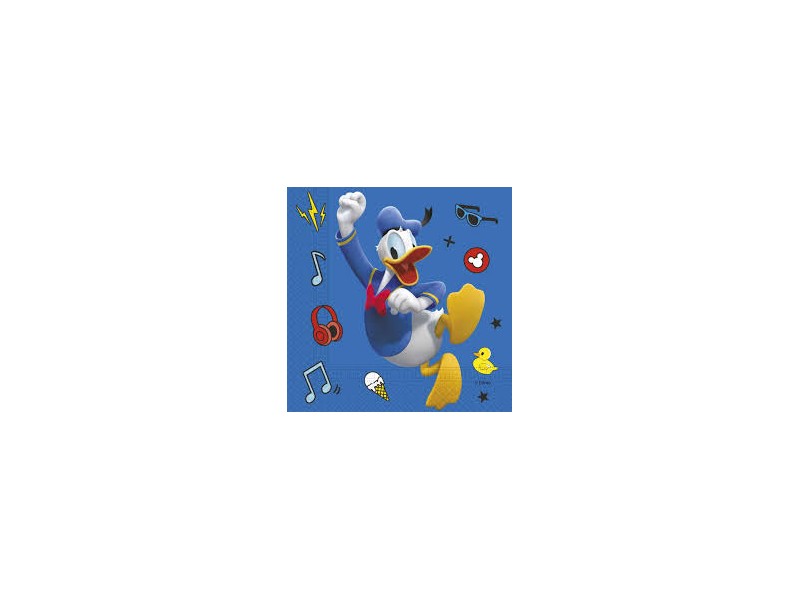 TOVAGLIOLO 33X33CM 20PZ MICKEY PALS AT PLAY