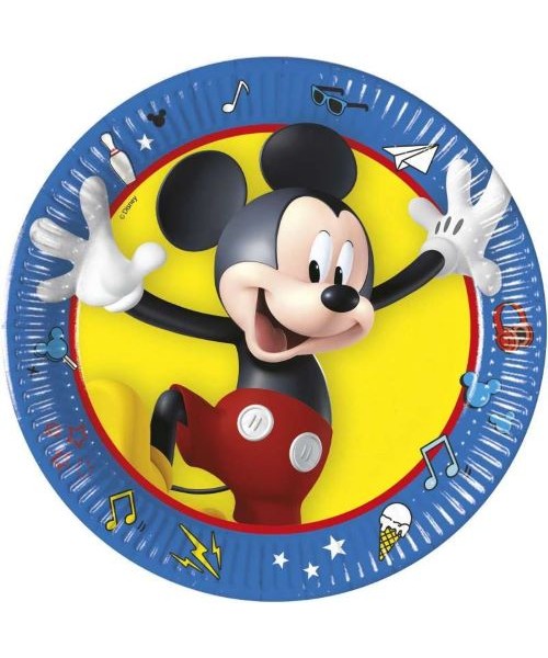 PIATTO 20CM 8 PZ MICKEY PALS AT PLAY