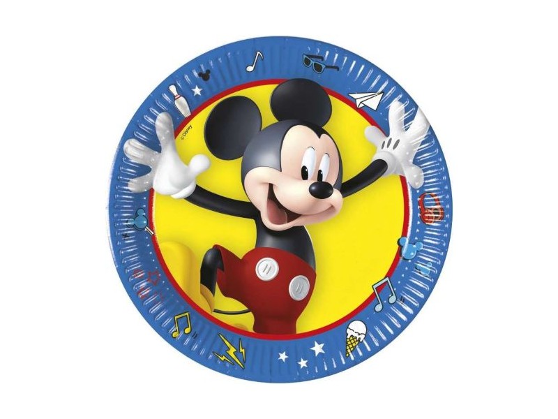 PIATTO 20CM 8 PZ MICKEY PALS AT PLAY