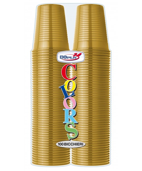 BICCHIERI 200CC ORO 100PZ