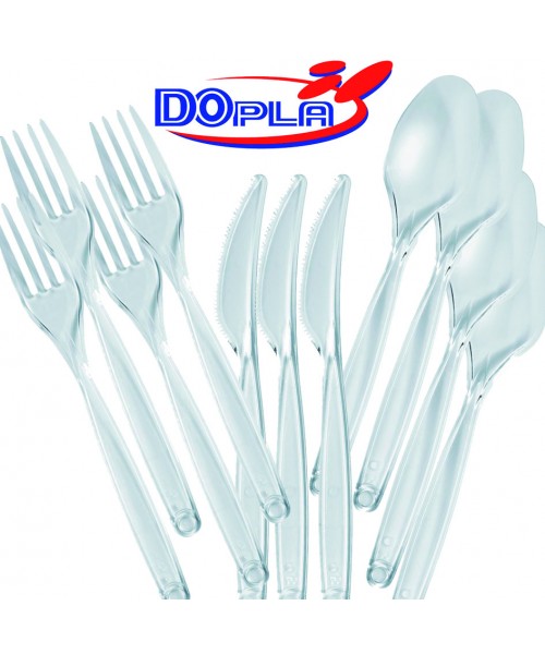 FORCHETTE DIAMANT 50PZ TRASPARENTE