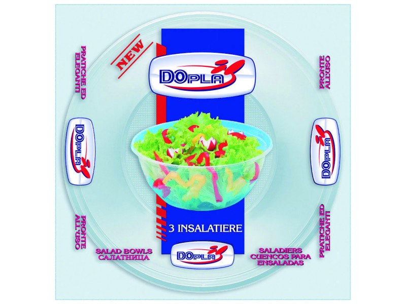 INSALATIERA 2LT 3PZ TRASP. DO