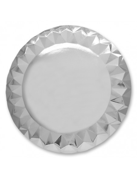 5 SOTTOPIATTI DIAMANT CM.32 SILVER