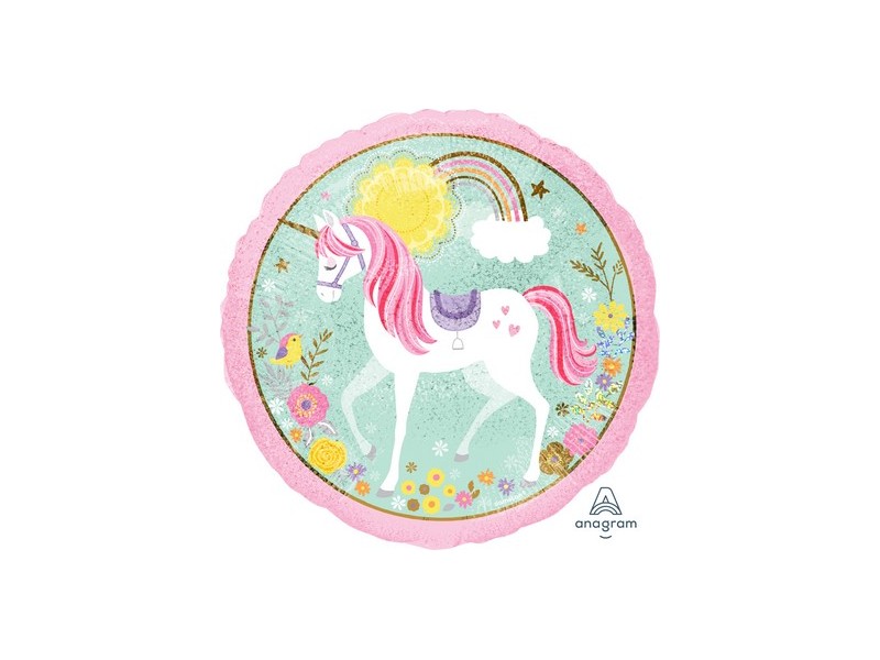 PALLONE MYLAR 18" MAGICAL UNICORN