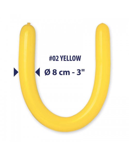 PALLONE LATTICE GIALLO MODELL.3X50" PZ.100