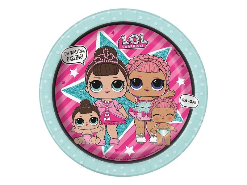 PIATTO LOL SURPRISE 9" PZ. 8