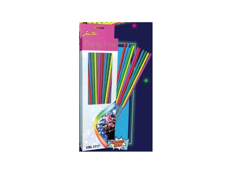 STELLE FILANTI COLORI NEON 17CM PZ. 20