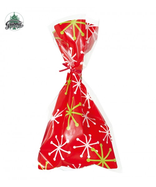 SET 15 SACCHETTI DI NATALE IN PVC 15X23CM