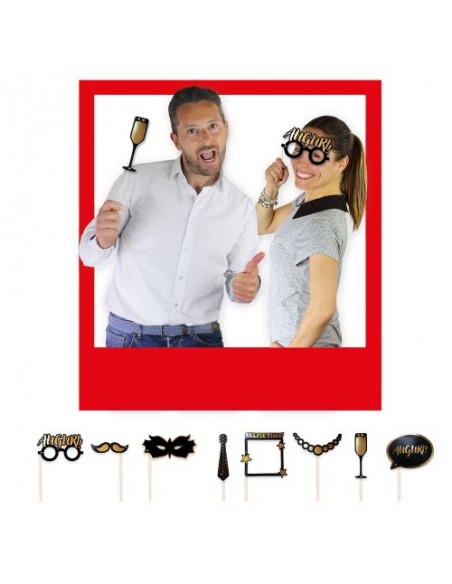 8 Photo Booth 20 cm Party Chic