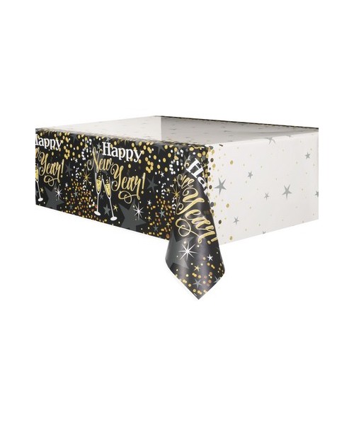 Tovaglia plastica 137 x 213 cm Glittering New Year 1 pz