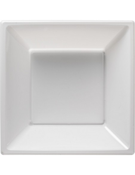 PIATTI MODUS VIVENDI BIANCO 6PZ QUAD. FONDO 18CM