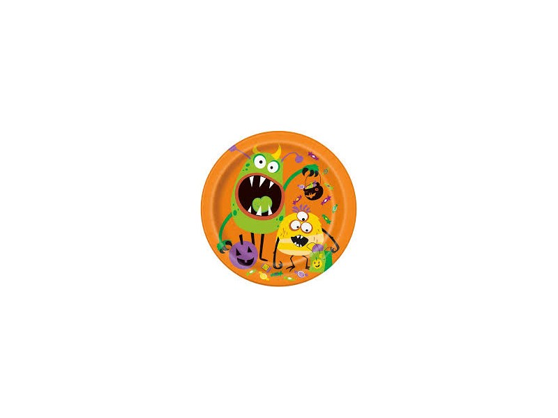 PIATTO SILLY HALLOWEEN MONSTERS 22CM 8PZ