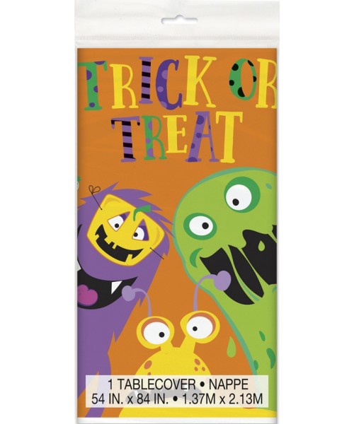 TOVAGLIA PLASTICA HALLOWEEN MONSTERS 54X84CM