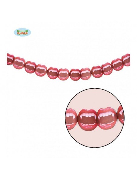 GHIRLANDA BOCCA VAMPIRO 200 X 27 CM.