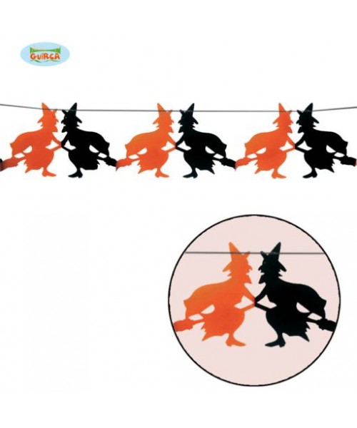 GHIRLANLDA FANTASIA 23 X 300 CMS.HALLOWEEN STREGHE