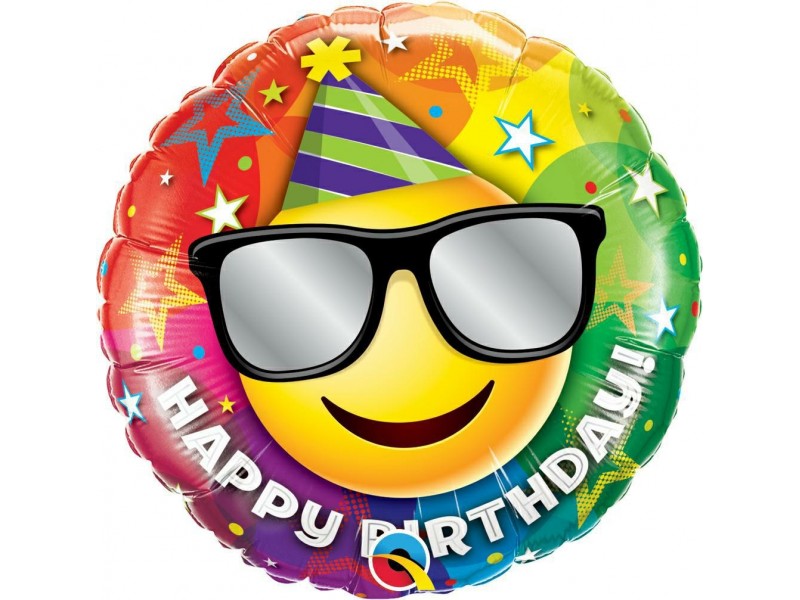 PALLONE MYLAR 18" HAPPY BIRTHDAY SMILE CM.45